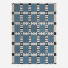 Irma Kronlund, Flatweave carpet, c. 1950, hand-woven wool