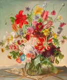 Franz Xaver Wolf, Still life with spring flowers