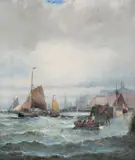 Charles Anslow Thornley, Boats at Whitby Harbour