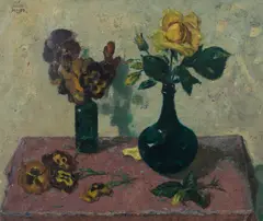 Rsa Prsw John Miller, Still life with sunflowers