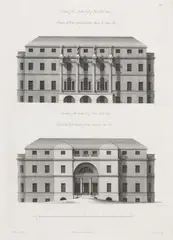 Robert Adam, A set of three architectural prints of Luton Park House