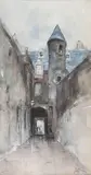 James Little, An Old Town Close, Edinburgh; and a companion picture, a pair, (2)