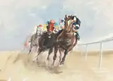 John Rattenbury Skeaping Ra, Under Pressure, gouache