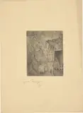 Lyonel Feininger, Die aufgehende Sonne, 1910, Radierung und Kaltnadel auf cremefarbenem Papier