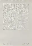 Feld by Günther Uecker, 1988, Prägedruck auf Velin, sold Jan 2024