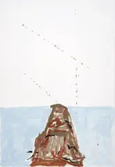 Richard Aldrich, Untitled Painting, 2010, Öl und Wachs auf Leinwand