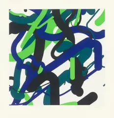 Zdeněk Sýkora, Ohne Titel, 1992, Farbserigrafie auf beschichtetem Papier