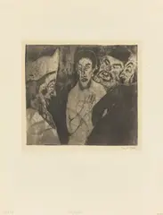 Emil Nolde, Schriftgelehrte, 1911, Radierung auf cremefarbenem Bütten