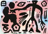A. R. Penck, Ohne Titel, Aquarell auf Papier