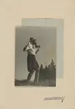 Josef Bartuška, Ohne Titel (Frau mit Gasmaske). 1930er Jahre, Vintage. Silbergelatineabzug, Collage. Unikat