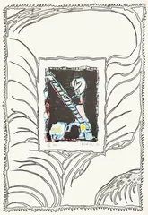 Pierre Alechinsky, ABC de Correspondance, 1987, Fünf Farblithographien mit Radierung, jeweils auf Velin, mit Deckblatt