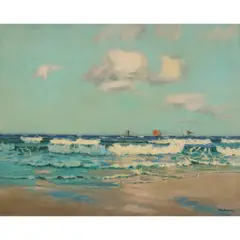 Will Ashton, (Seascape), oil on canvas