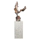 David Brian Wilson, Through the Window, bronze with marble base