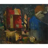 Christopher Wood, Paris, oil on board