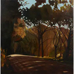 David Keeling, The Road to West Head, 2001, oil on linen