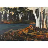 Holly Greenwood, Lee's Lane at Dusk, 2019, oil on board