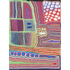 Weaver Jack, (Language group: Yulparija), synthetic polymer paint on canvas