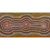 Charlie Tararu Tjungurrayi, (Language group: Pintupi), synthetic polymer paint on canvas