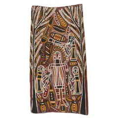 David Malangi, (Language group: Djinang/Liyagalawumirr), natural earth pigments on bark