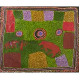 Mick Wikilyiri, (Language group: Pitjantjatjara), synthetic polymer paint on linen