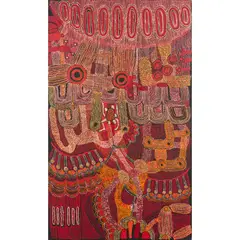 Teresa Baker, (Language group: Pitjantjatjara), synthetic polymer paint on linen