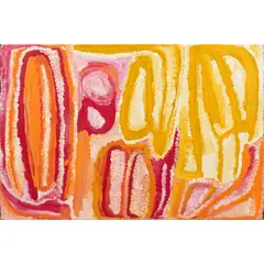 Bugai Whylouter, (Language group: Manyjilyjarra), synthetic polymer paint on linen