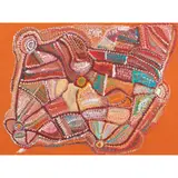 Bonnie Connelly, (Language group: Pitjantjatjara), synthetic polymer paint on canvas