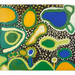 Sandy Brumby, (Language group: Yankunytjatjara), synthetic polymer paint on linen