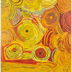Katjarra Butler, (Language group: Pintupi/Ngaanyatjarra), synthetic polymer paint on canvas