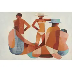 Dorothy Braund, Beach Scene, 1994, oil on board