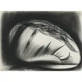 Charles Blackman, Untitled, charcoal on paper