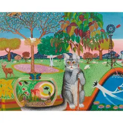 James Nicholas Fardoulys, Dolly's Leaving Home, 1971, oil on board
