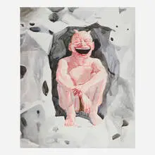 Yue Minjun, Untitled (Smile-ism No. 26), 2006, lithograph in colors on BFK Rives