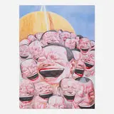 Yue Minjun, Untitled (Smile-ism No. 3), 2006, lithograph in colors