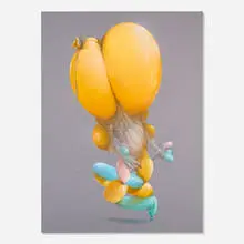 Bom.K, Air, 2015, acrylic and spray paint on canvas