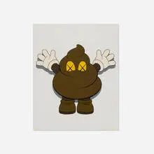 Kaws, Warm Regards, 2005, letterpress in colors on Somerset Velvet