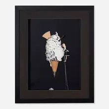 Kunst Met Een R, Untitled, 2019, colored clay, mixed media in artist's shadow box
