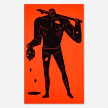 Cleon Peterson, Untitled, 2017, acrylic on canvas