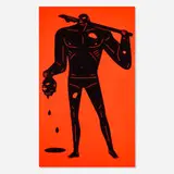 Cleon Peterson, Untitled, 2017, acrylic on canvas