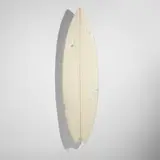 Daniel Arsham, Eroded Surfboard, 2021, resin, fiberglass, quartz crystals and selenite surfboard