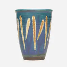 vase by Maija Grotell, c. 1955, glazed stoneware, sold Sep 2020