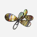 Sondra Sherman, WesternInnSanMarino, 2017, steel, silver, digital print on aluminum