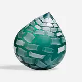 Nancy Callan, Sargasso Sea Droplet, 2019, blown and etched glass