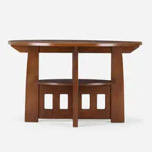double oval table, model 155 by Limbert, c. 1910, oak, sold Sep 2020