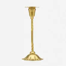 Marie Zimmermann, candlestick, c. 1925, gilt copper