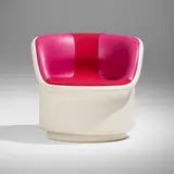 George Nelson & Associates, Rare Prototype Cylinder chair for airport seating