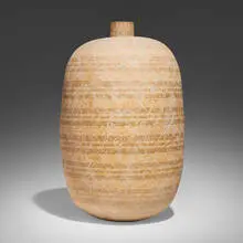 Tahan vessel by Claude Conover, 1982, glazed stoneware, sold Oct 2024