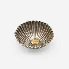 Rare Le Soleil vide-poche by Line Vautrin, c. 1945, parcel-gilt and silvered bronze, sold Oct 2024