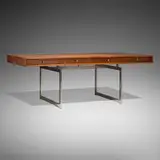 Bodil Kjær, Desk, 1959, rosewood, chrome-plated steel
