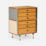 ESU 200-K by Charles and Ray Eames, birch, steel, plywood, sold Oct 2024